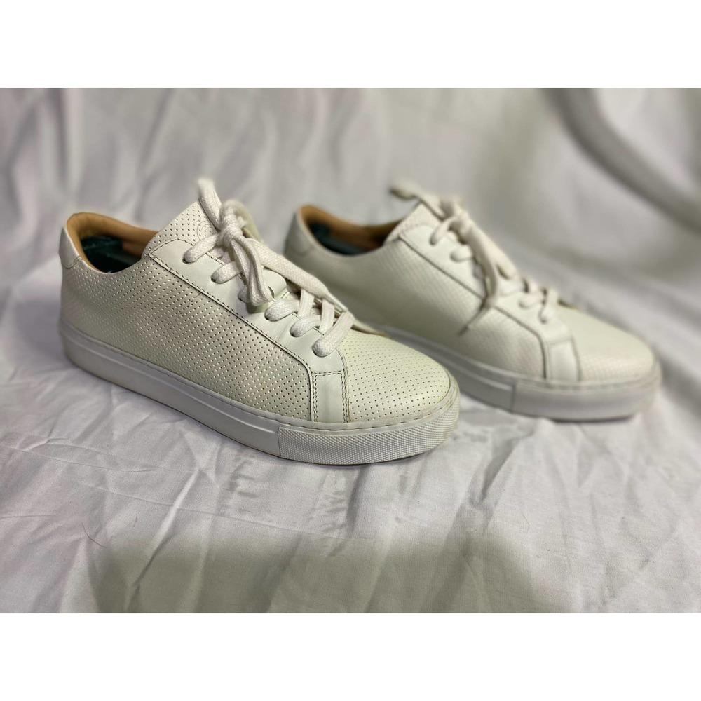 GREATS Made In Italy White Leather Perforated Sneaker